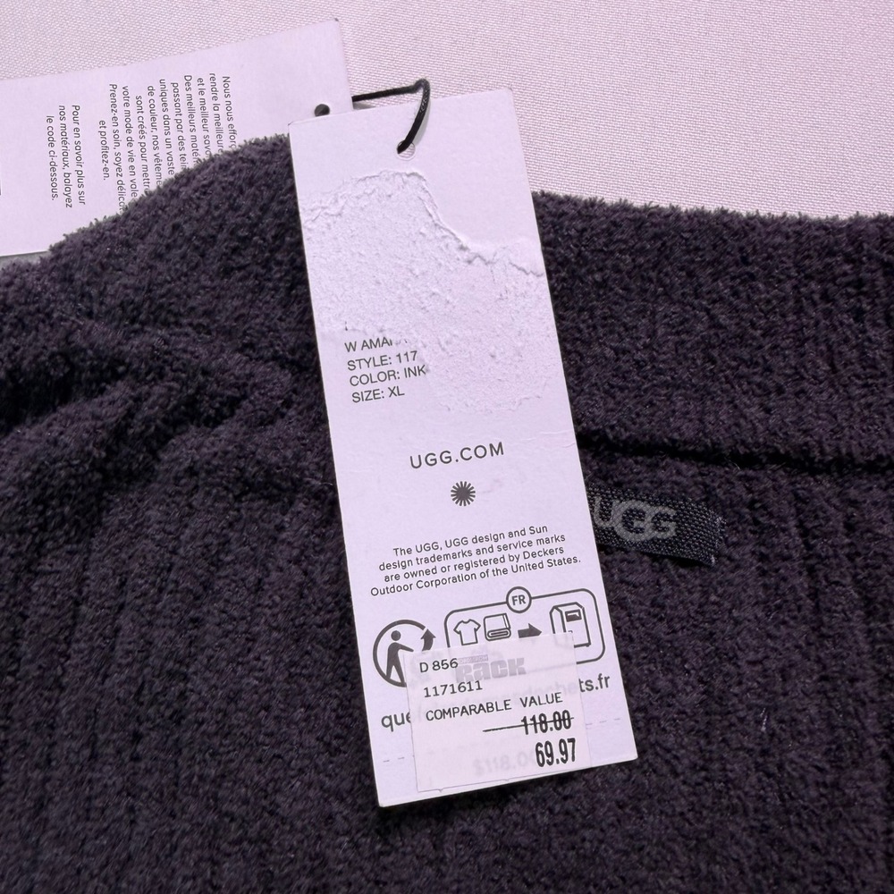 UGG W Amaia Sleeveless Knit Midi Dress Ink Mock Neck Ribbed XL 1171611 NEW